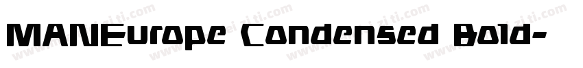 MANEurope Condensed Bold字体转换